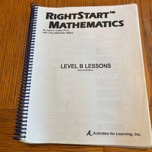 RightStart Mathematics Level B Lessons Book